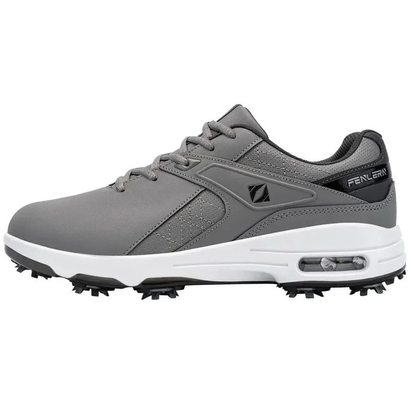 FENLERN Mens Golf Shoes Non-Slip Water-Resistant Lightweight Sneakears Gray 10.5